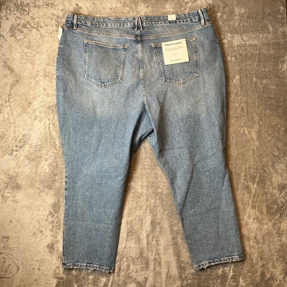 Good American Good Curve Skinny Crop Jeans Size 24 Plus Size Tummy Control New - Picture 5 of 9